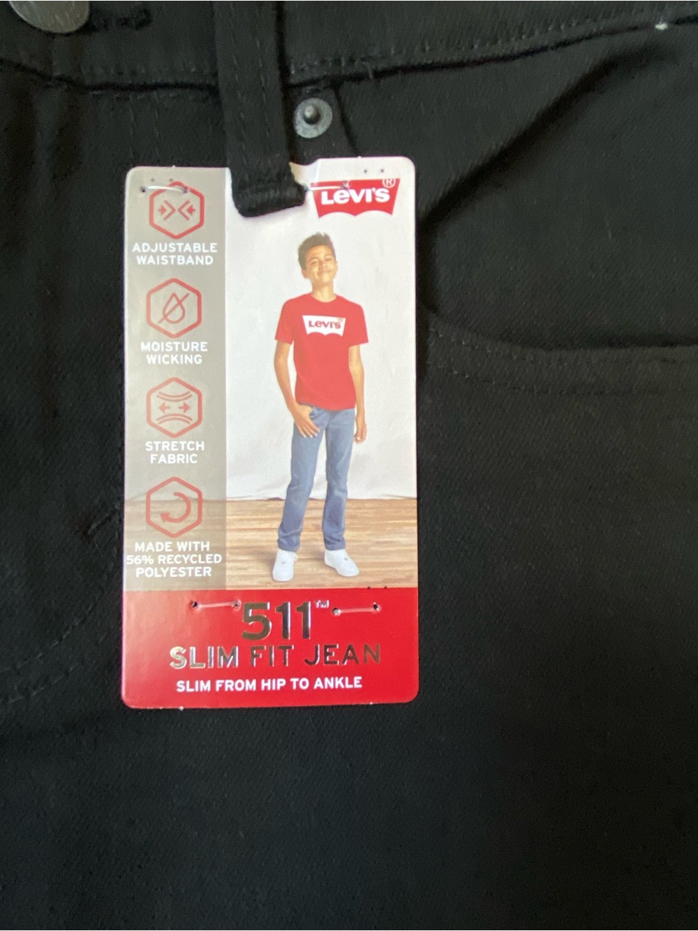 Levi's Kids 511 Slim Fit Jeans - Black